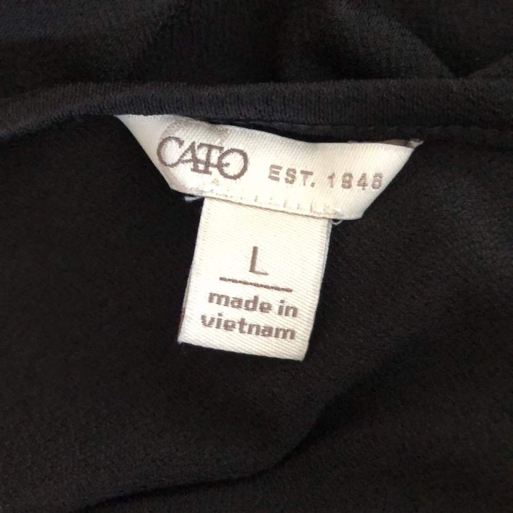 Cato size large black hi lo long top - Picture 3 of 3